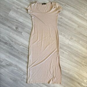 Saint Grace Tilly Midi Dress Brown Women’s Long Dress Size XS / P with Side Slit